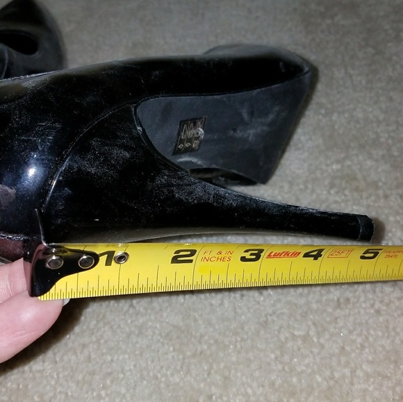 Michael Aphrodite Black Patten Leather Size 7.5 - Picture 5 of 6